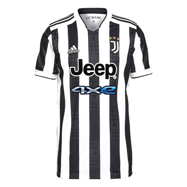 Camiseta Juventus Primera Equipación 2021-2022 Blanco Negro